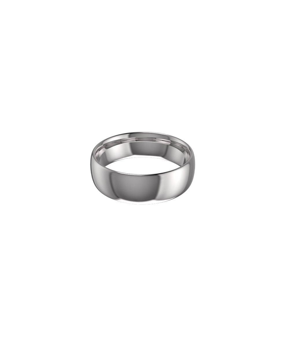 Palladium  950 7mm Oval Court Wedding Ring
