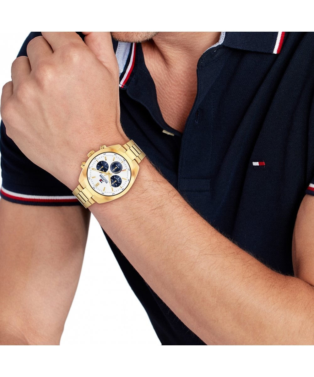 Tommy Hilfiger Hudson Gold Gents Bracelet Watch