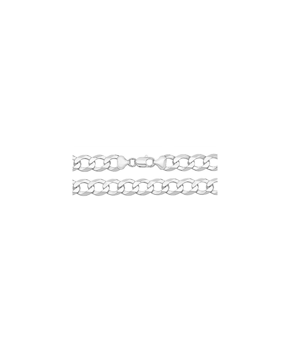 Silver Curb Link Gents Bracelet