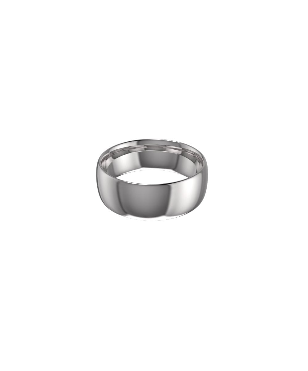 Palladium 950 8mm Oval Court Wedding Ring
