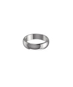 Palladium 950 6mm D Shape Wedding Ring