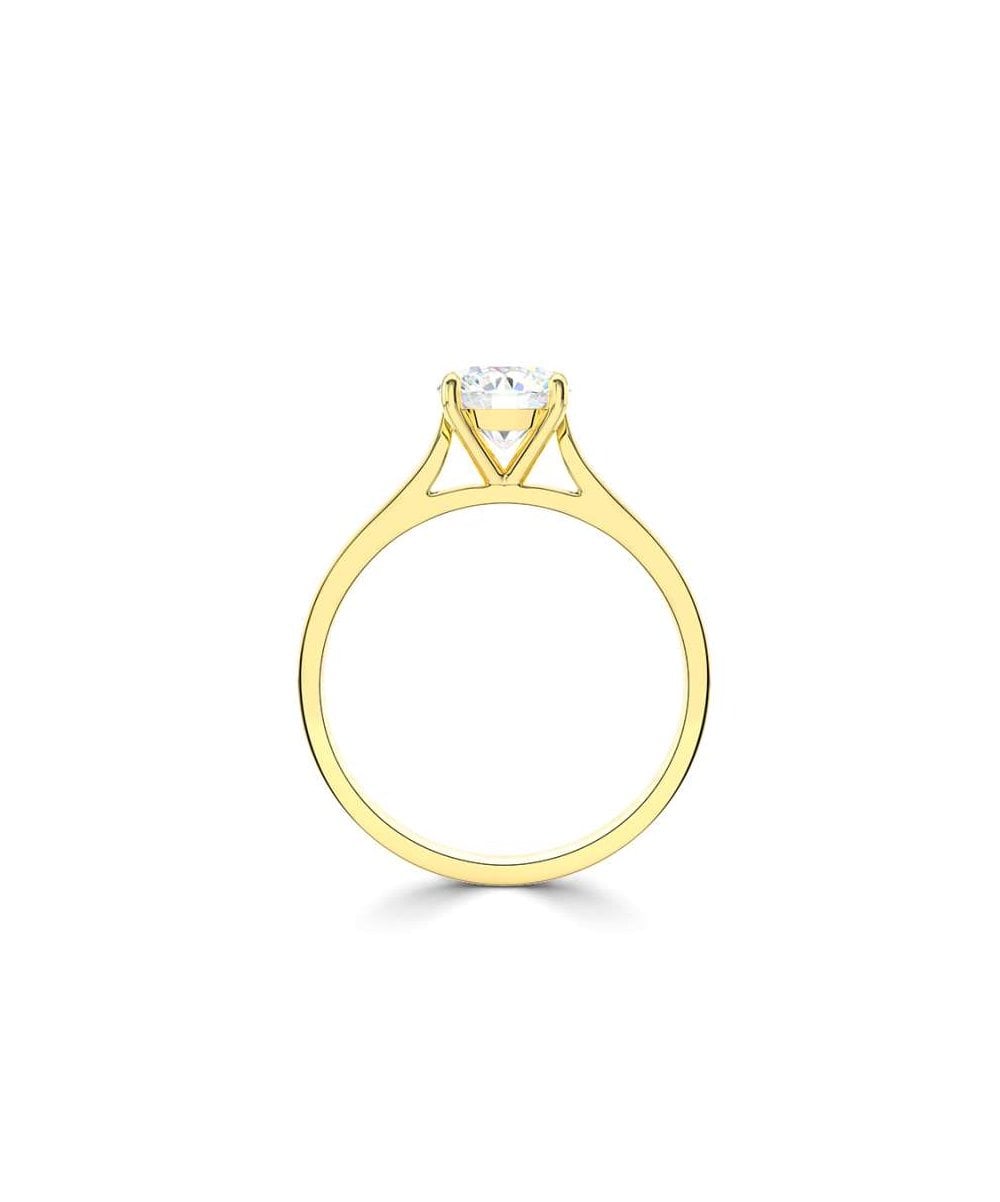 Lab Grown Diamond Solitaire Engagement Ring - Round