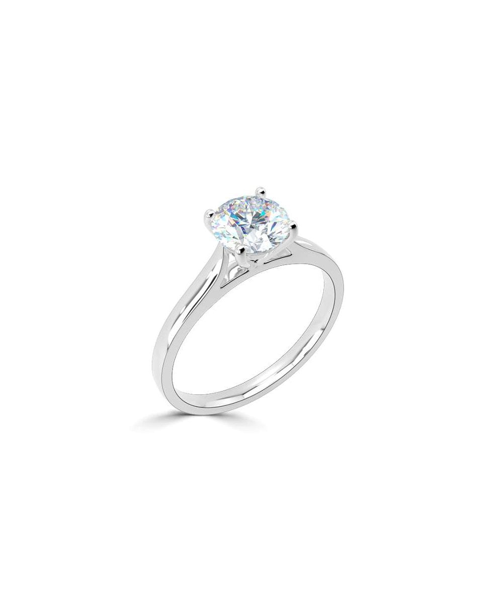 Lab Grown Diamond Solitaire Engagement Ring - Round