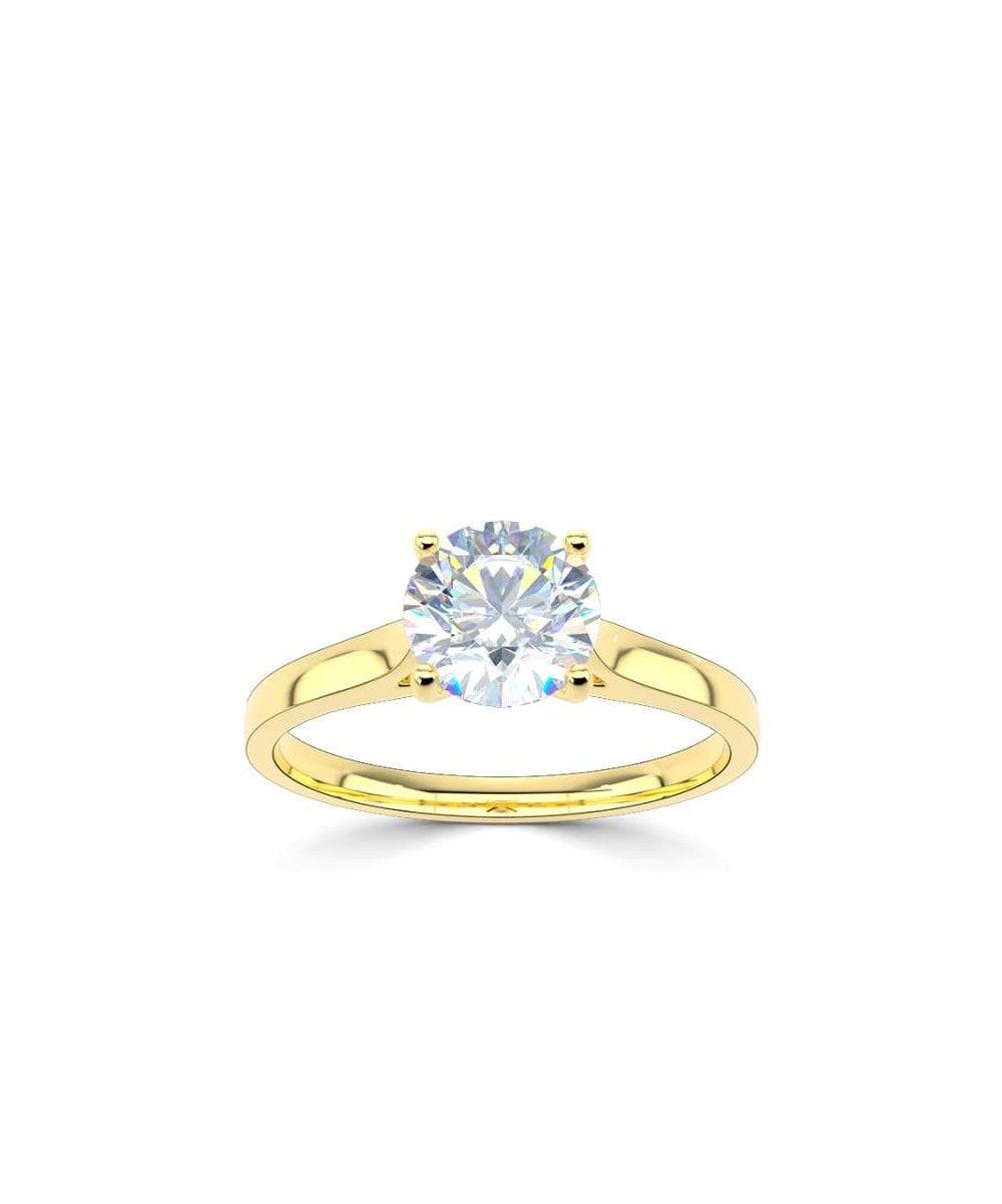 Lab Grown Diamond Solitaire Engagement Ring - Round