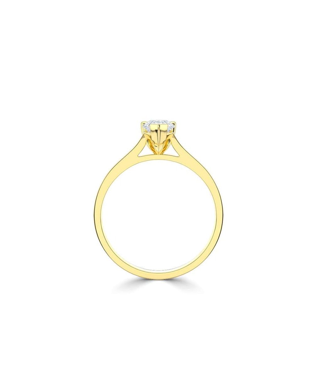 Lab Grown Diamond Solitaire Engagement Ring - Pear