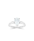 Lab Grown Diamond Solitaire Engagement Ring - Pear
