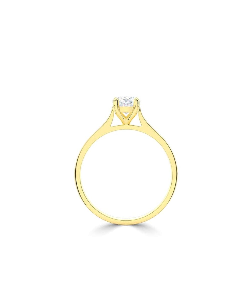 Lab Grown Diamond Solitaire Engagement Ring - Oval