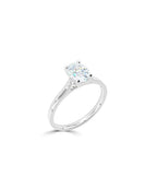 Lab Grown Diamond Solitaire Engagement Ring - Oval