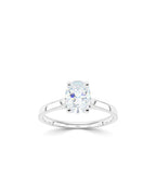 Lab Grown Diamond Solitaire Engagement Ring - Oval