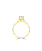 Lab Grown Diamond Solitaire Engagement Ring - Emerald Cut
