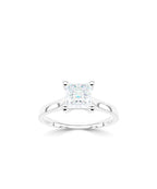 Lab Grown Diamond Solitaire Engagement Ring - Princess Cut
