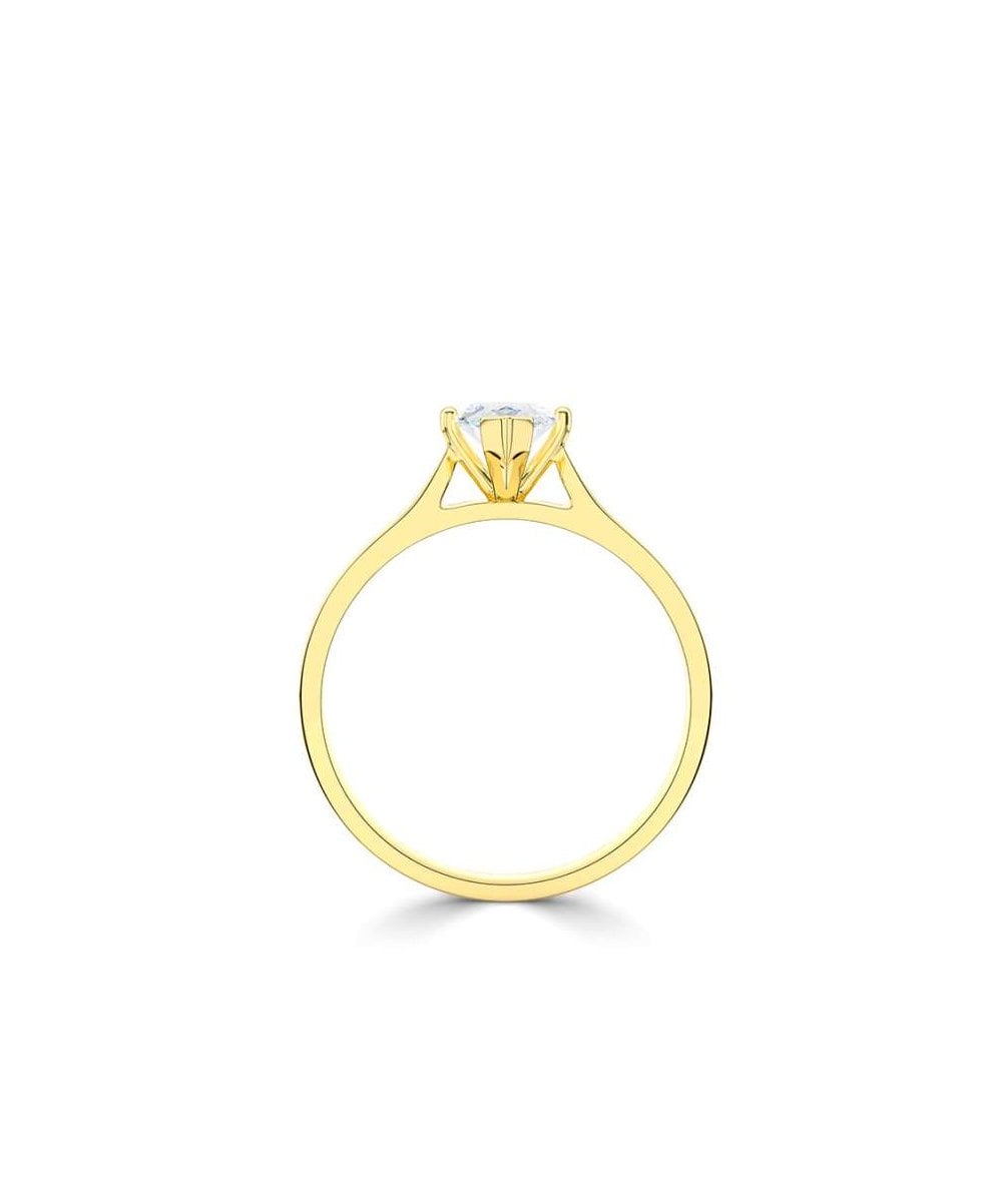 Lab Grown Diamond Solitaire Engagement Ring - Marquise