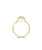 Lab Grown Diamond Halo Engagement Ring - Round