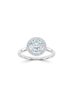 Lab Grown Diamond Halo Engagement Ring - Round