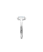 Lab Grown Diamond Halo Engagement Ring - Emerald Cut