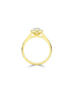 Lab Grown Diamond Halo Engagement Ring - Marquise