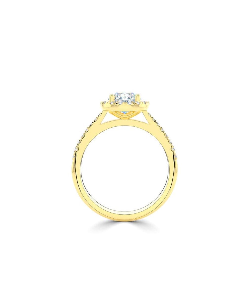 Lab Grown Diamond Halo Engagement Ring - Round