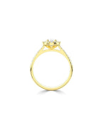 Lab Grown Diamond Halo Engagement Ring - Oval