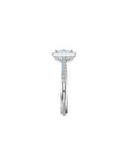 Lab Grown Diamond Halo Engagement Ring - Princess Cut