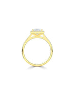 Lab Grown Diamond Halo Engagement Ring - Princess Cut