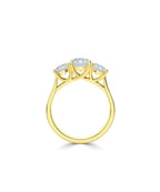 Lab Grown Diamond Trilogy Engagement Ring - Round