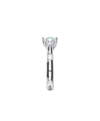 Lab Grown Diamond Trilogy Engagement Ring - Oval