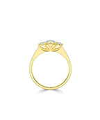 Lab Grown Diamond Trilogy Engagement Ring - Marquise