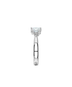 Lab Grown Diamond Trilogy Engagement Ring - Princess Cut