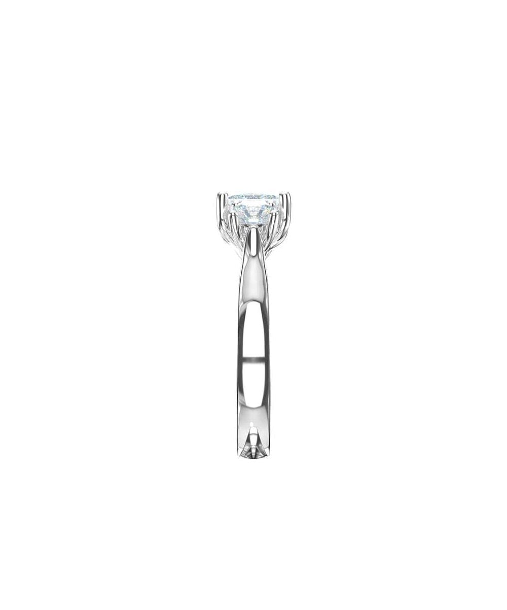 Lab Grown Diamond Trilogy Engagement Ring - Princess Cut