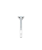 Lab Grown Diamond Diamond Band Engagement Ring - Oval
