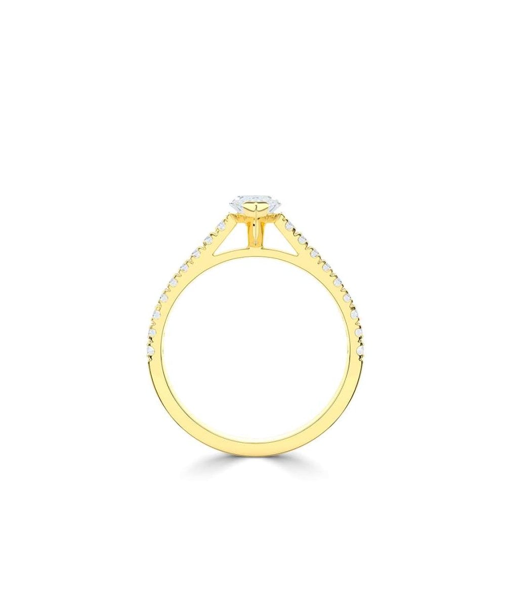 Lab Grown Diamond Diamond Band Engagement Ring - Marquise