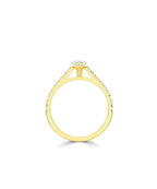 Lab Grown Diamond Diamond Band Engagement Ring - Marquise