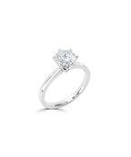 Lab Grown Diamond Solitaire Engagement Ring - Round