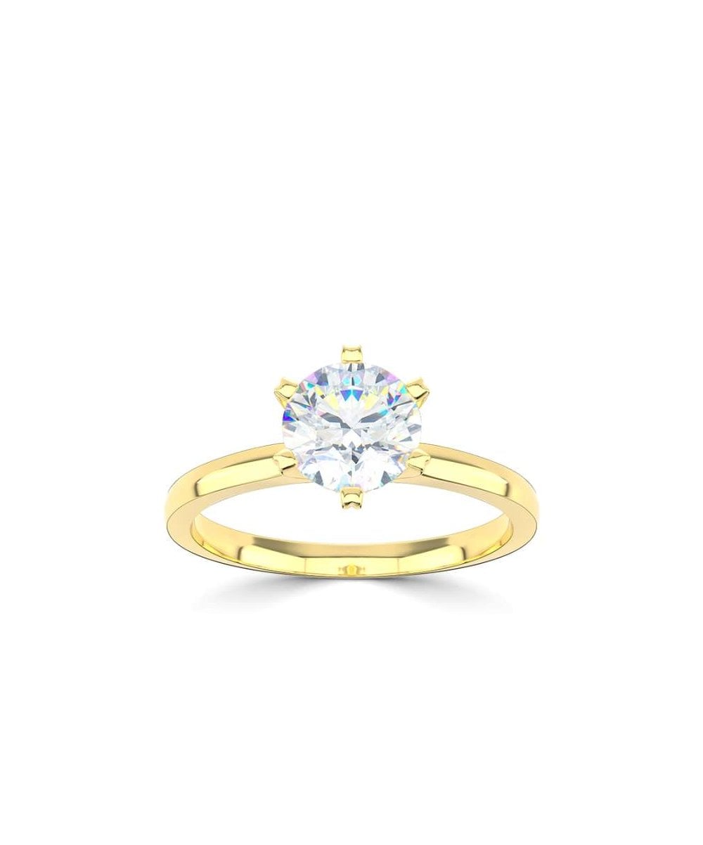 Lab Grown Diamond Solitaire Engagement Ring - Round