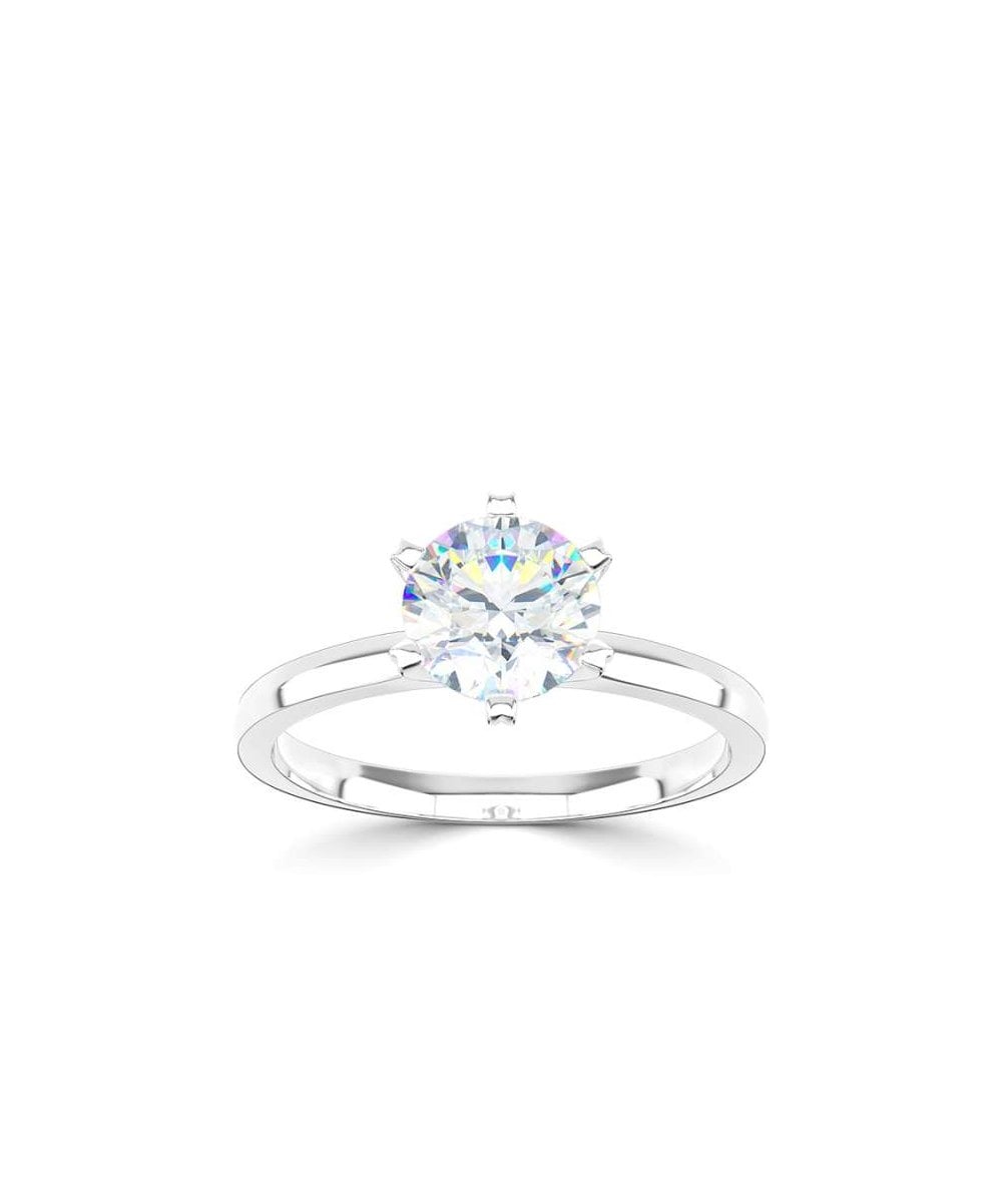 Lab Grown Diamond Solitaire Engagement Ring - Round