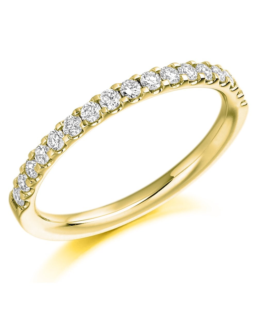 2.0mm 0.33ct Claw Set Diamond Wedding Ring