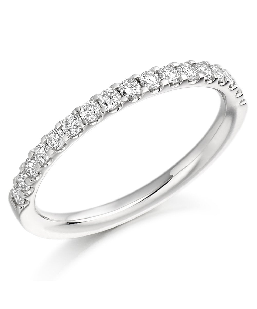 2.0mm 0.33ct Claw Set Diamond Wedding Ring