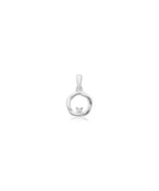 Sterling Silver Circle Of Life CZ Pendant