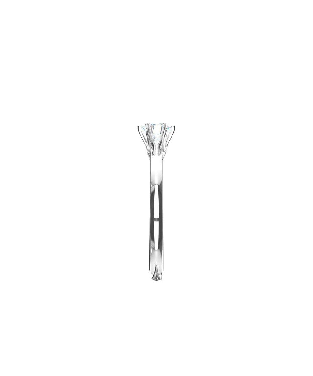 Natural Diamond Solitaire Engagement Ring - Round