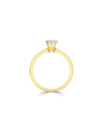 Natural Diamond Solitaire Engagement Ring - Round