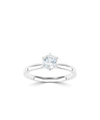 Natural Diamond Solitaire Engagement Ring - Round