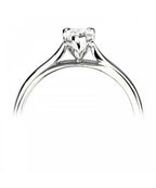 Natural Diamond Solitaire Engagement Ring - Pear