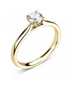 Natural Diamond Solitaire Engagement Ring - Round