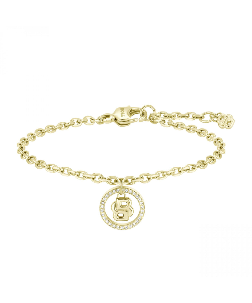 BOSS Double B Divine Ladies Gold Tone Bracelet