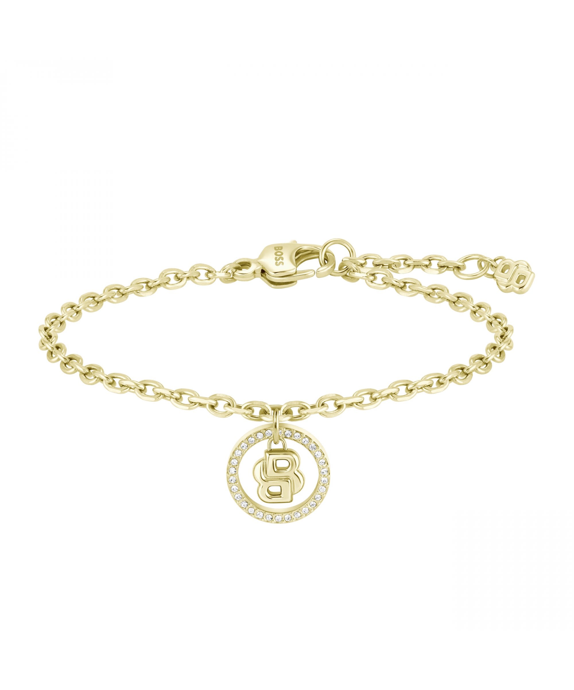 BOSS Double B Divine Ladies Gold Tone Bracelet