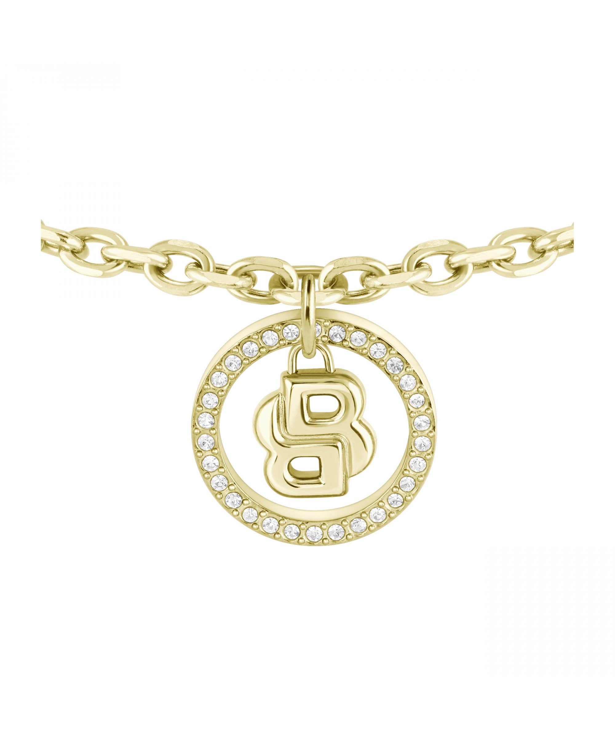 BOSS Double B Divine Ladies Gold Tone Bracelet
