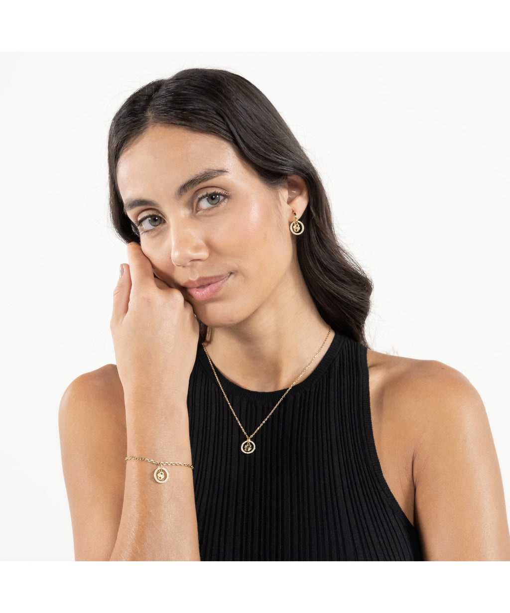 BOSS Double B Divine Ladies Gold Tone Bracelet