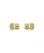 BOSS Double B Divine Ladies Gold Tone Stud Earrings