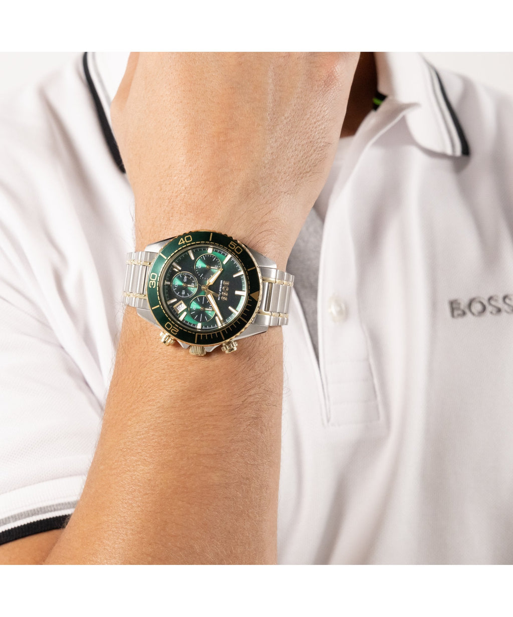 BOSS Sealiner Two Tone Gents Bracelet Watch