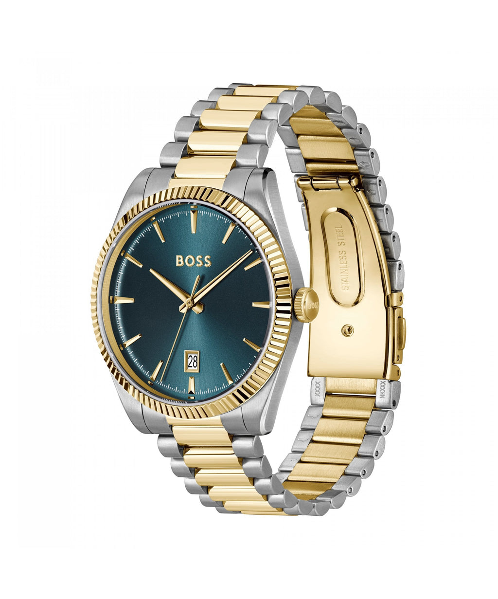 BOSS Cheswick Two Tone Gents Bracelet Watch